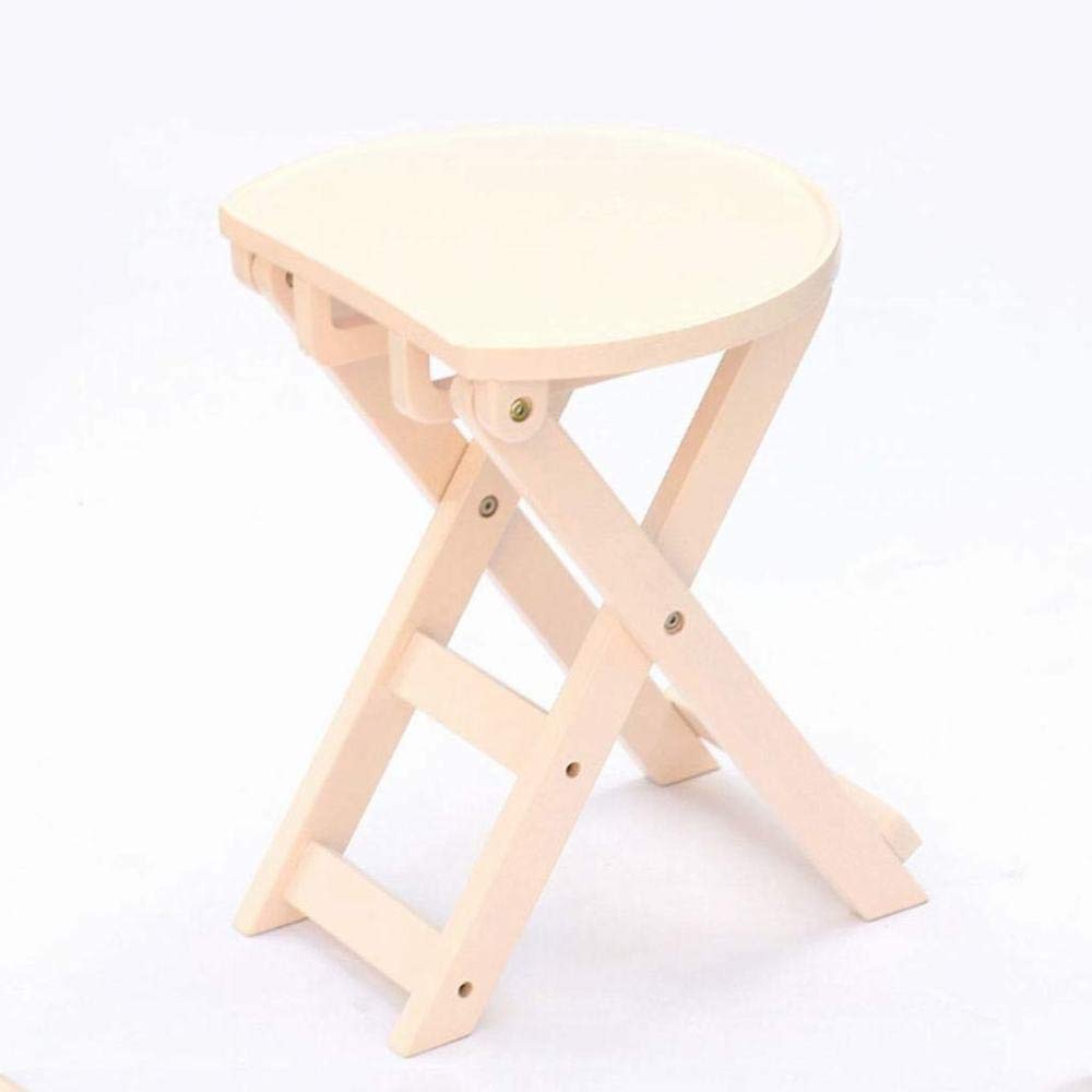 Taburete de madera plegable ZZ para el hogar y banco portátil compacto modelo E