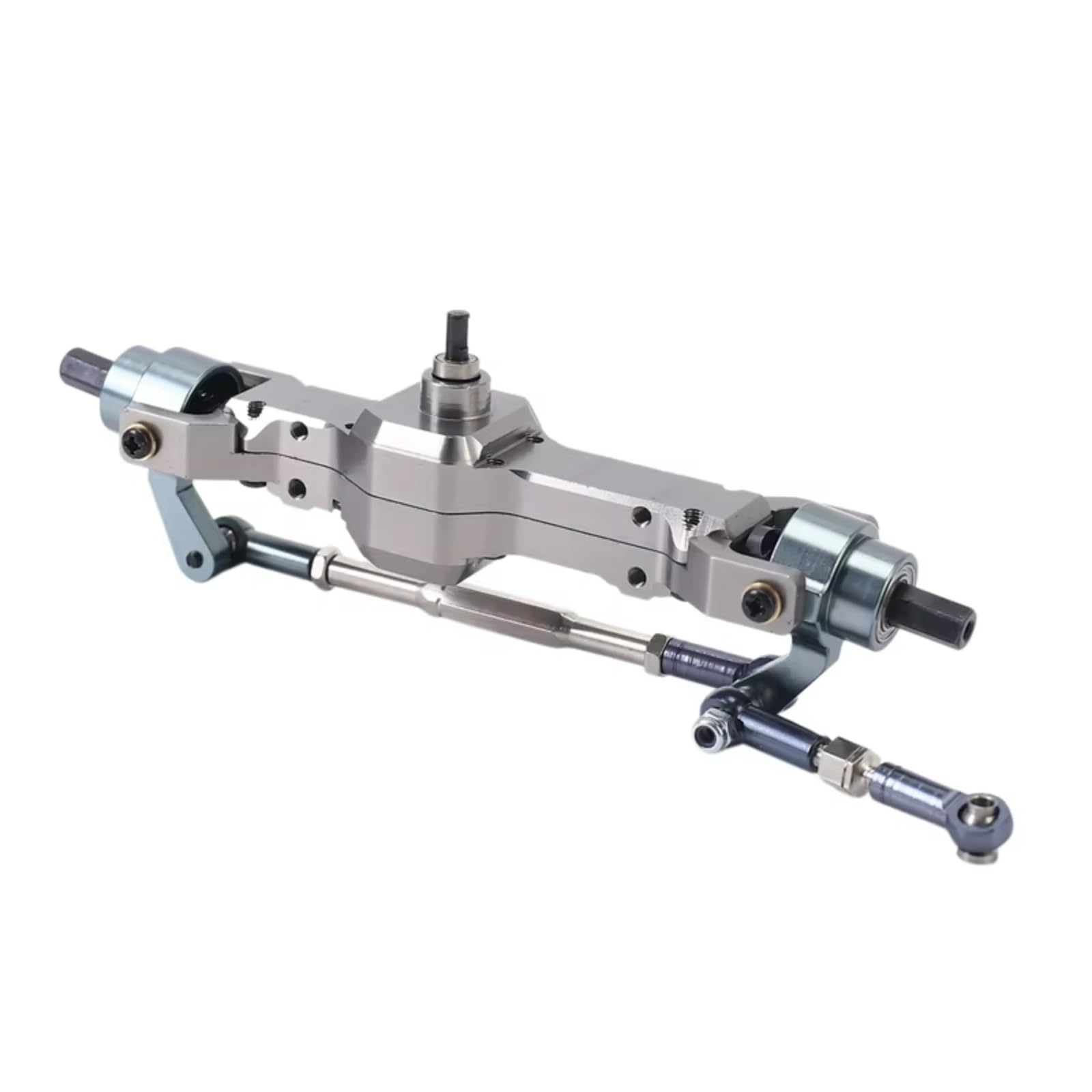 Compatible con WPL C14 C24 C34 C44 B14 B24 1/16 RC Camión Coche Piezas De Actualización Accesorios 5X Caja Engranajes Eje Puente Delantero Trasero Metal Piezas