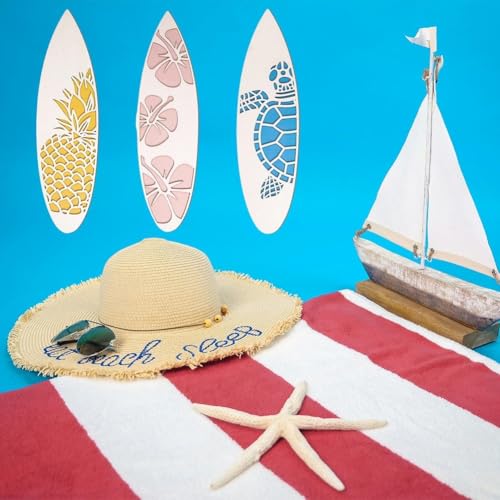 Decoración de pared de tabla de surf de madera para bar y hogar 7
