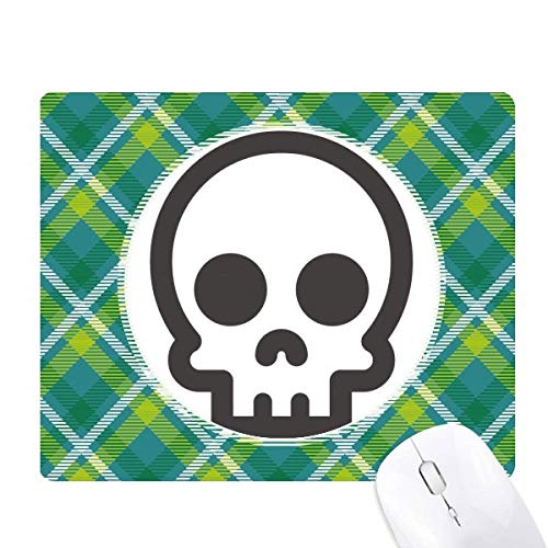 Tapis de souris smiley squelette et sa grille pixel verte antidérapante