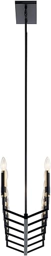 Miniatura 2 de Kichler Lighting Armand - Lámpara de araña lineal de 42.75 pulgadas con 12 luces en acabado negro y bronce
