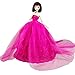 Fashion Princess Wedding Dress Party Gown Clothes for 11.5inch Doll Fishtail Dresses 1:6 Dolls Accessories (Style G)