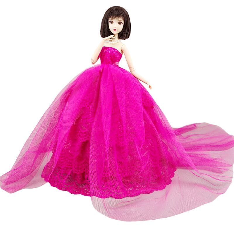 Amazon.com: Fashion Princess Wedding Dress Party Gown Clothes for 11.5inch  Doll Fishtail Dresses 1:6 Dolls Accessories (Style G) : Toys & Games