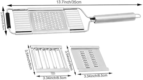 Miniatura 2 de Juego de rebanador de verduras multiusos, rallador de queso, cebolla y verduras, cortador de mano, triturador de repollo de acero inoxidable,