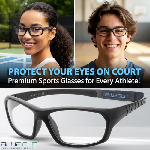 Image of BLUE CUT Sports Protection Goggles, Anti-Fog Lenses Safety Glasses for Basketball, Pickleball and All Outdoor Sports