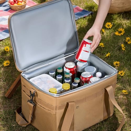 Bolsa de almacenamiento para camping impermeable de 36L con organizador plegable aislante 2
