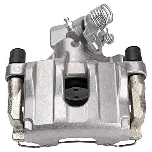 Image of TRQ Rear Driver and Passenger Side Brake Caliper Set Caliper Brackets Hardware Compatible with 06-08 Mazda 5