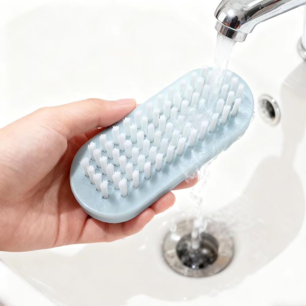 5 Pezzi Spazzola per Unghie Mani Tromba Fronte-retro Spazzolino Unghie Setole dure per Pulizia Delle Mani e Delle Unghie dei Piedi
