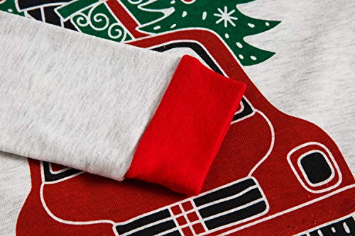 Conjunto de pijama de Natal para meninos e meninas para crianças de dinossauro planeta pijama 3-7T,