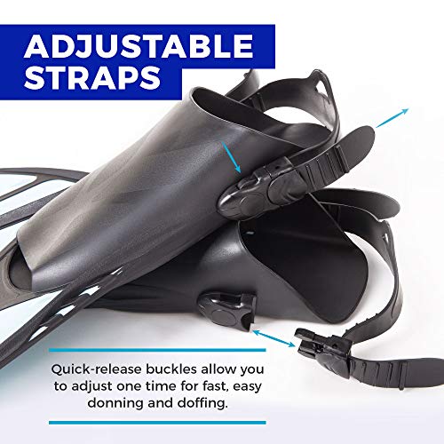 Seavenger Torpedo Snorkeling Fins For Travel (Yellow, S/M) #TOP3