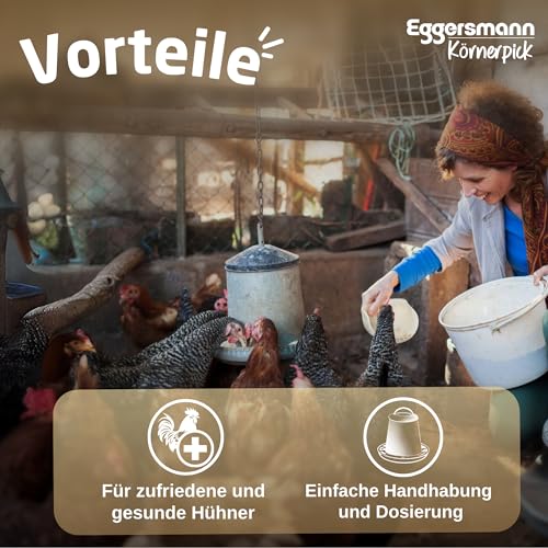 Eggersmann Körnerpick 25kg Premium Hühnerfutter - Körnerfutter Premium Geflügelfutter - Premium Körnermischung für Hühner Gänse und Enten aus natürlicher Herstellung