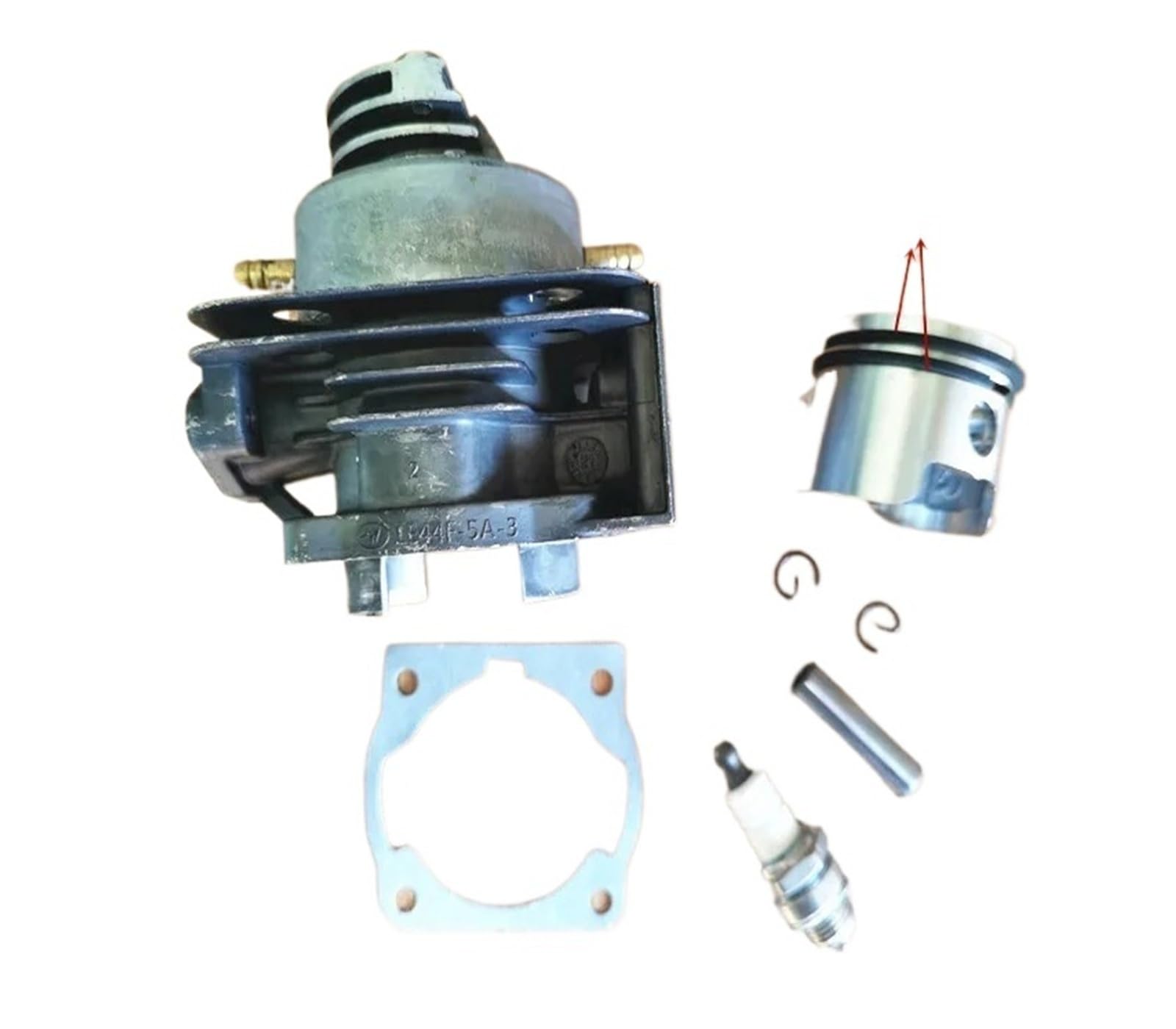 Fit For Hangkai 2 Stroke Water-Cooled 3.5HP 3.6HP Outboard Motor Ship Hook Zylinder Ring Gasket Spark Plug Cylinder Piston Kit