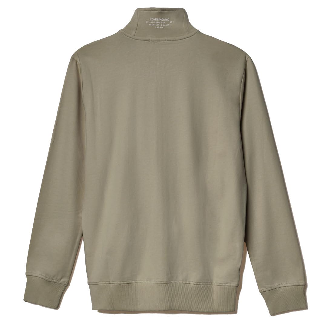 Coveri Felpa Uomo Aperta Cerniera Cotone Garzato Leggero Taglie Forti 3XL 4XL 5XL 6XL