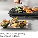 Chefman Electric Smokeless Indoor Grill w/ Non-Stick Cooking Surface & Adjustable Temperature Knob from Warm to Sear for Customized BBQing, Dishwasher Safe Removable Water Tray, Black - Image 2