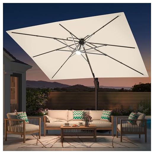 9' X 12' Heavy Duty Cantilever Umbrella