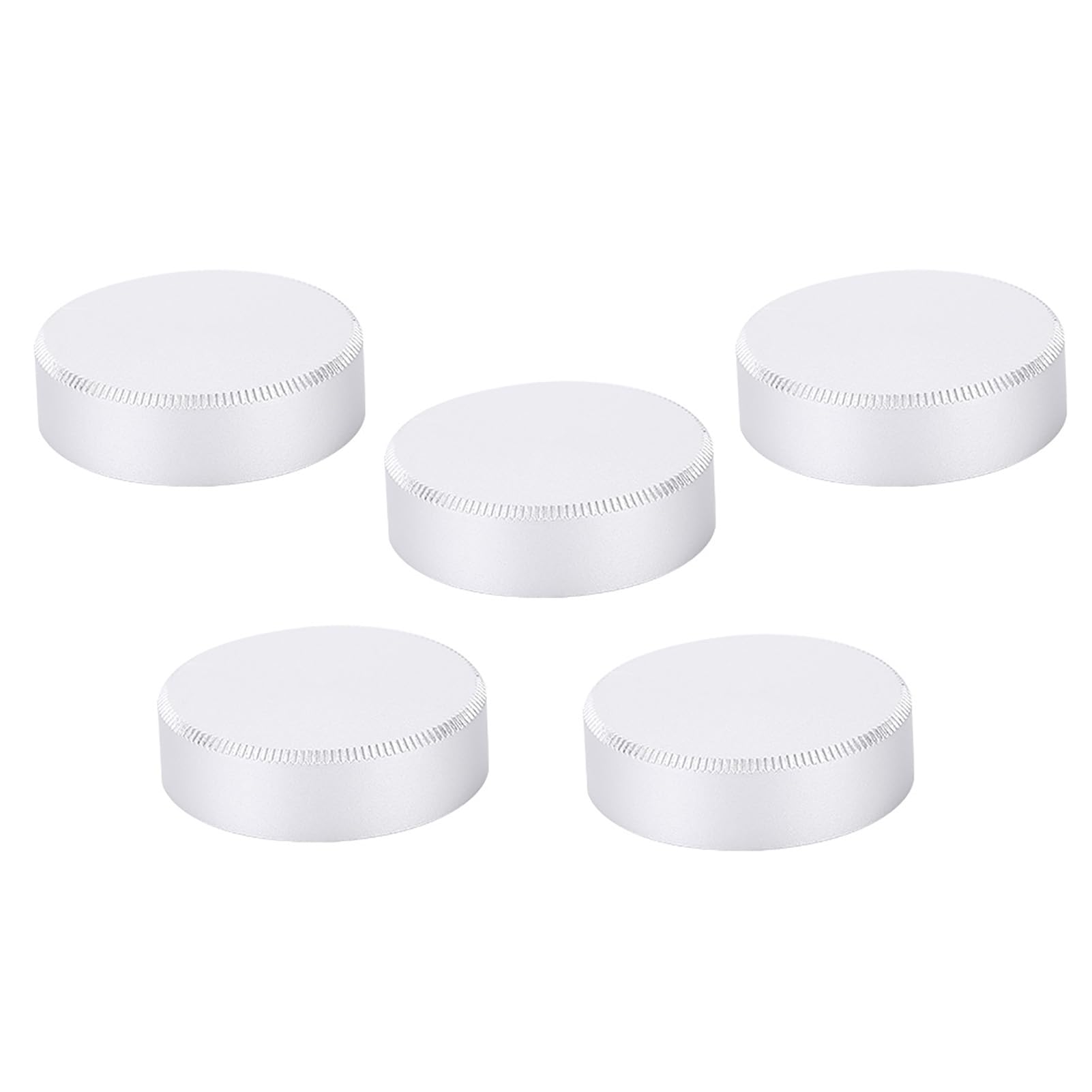 Tapa de Cubierta de Lente Trasera de Montaje en C de Metal 25 mm 5 Piezas para Lentes de TV CCTV (Plata)