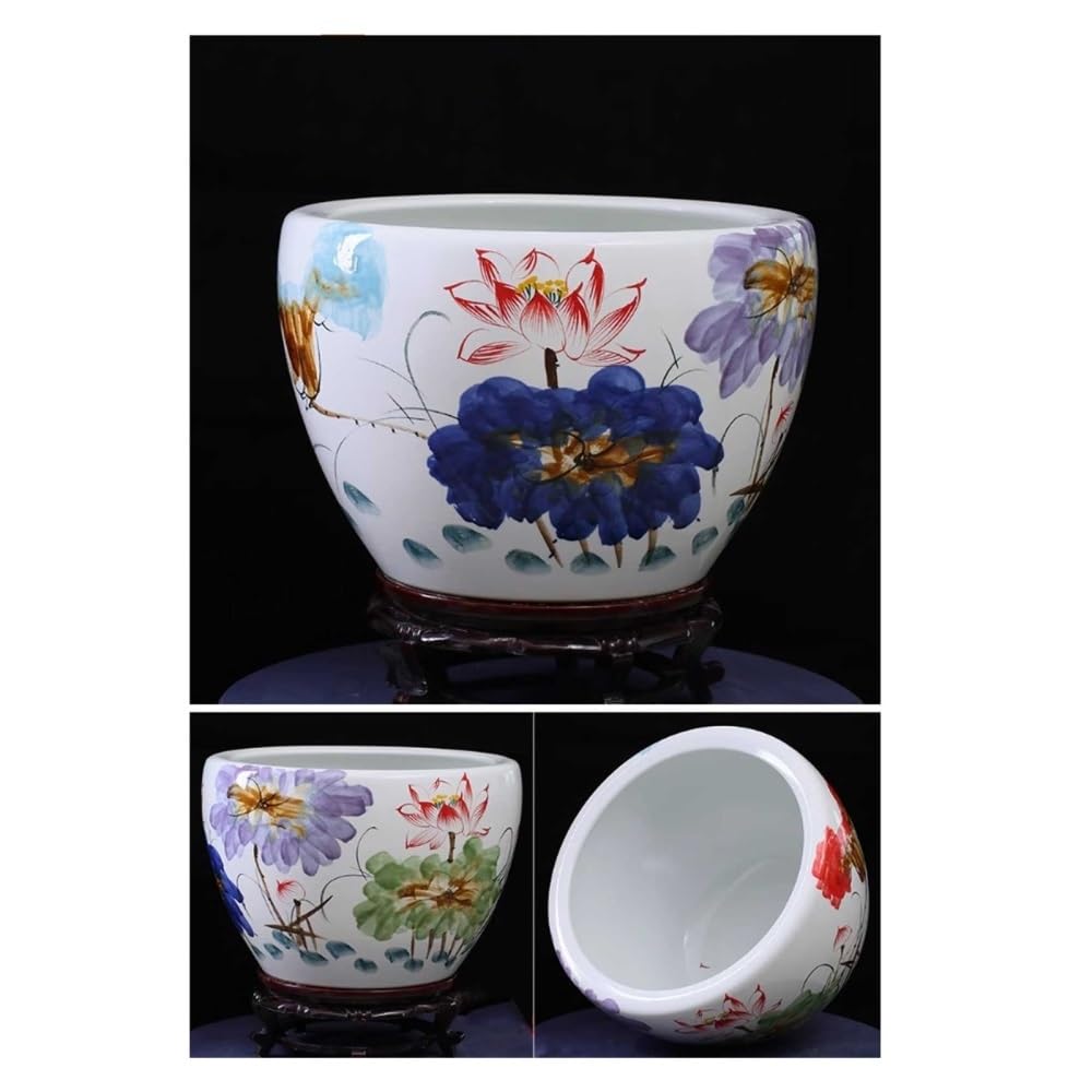 Aquarium Keramik-Aquarium, weiß, Wohnzimmer, Feng Shui(40cm)