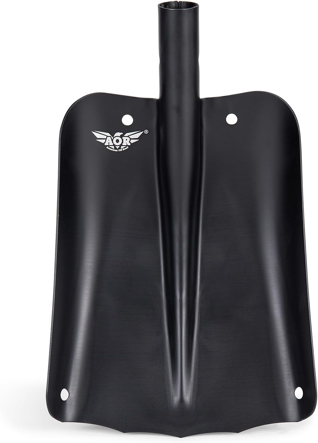 AOR Extendable Aluminum Shovel - Lightweight Foldable Digging Tool for Off-Road, Camping, Gardening & Construction - Rust-Resistant, Adjustable Handle 25-32" - Black