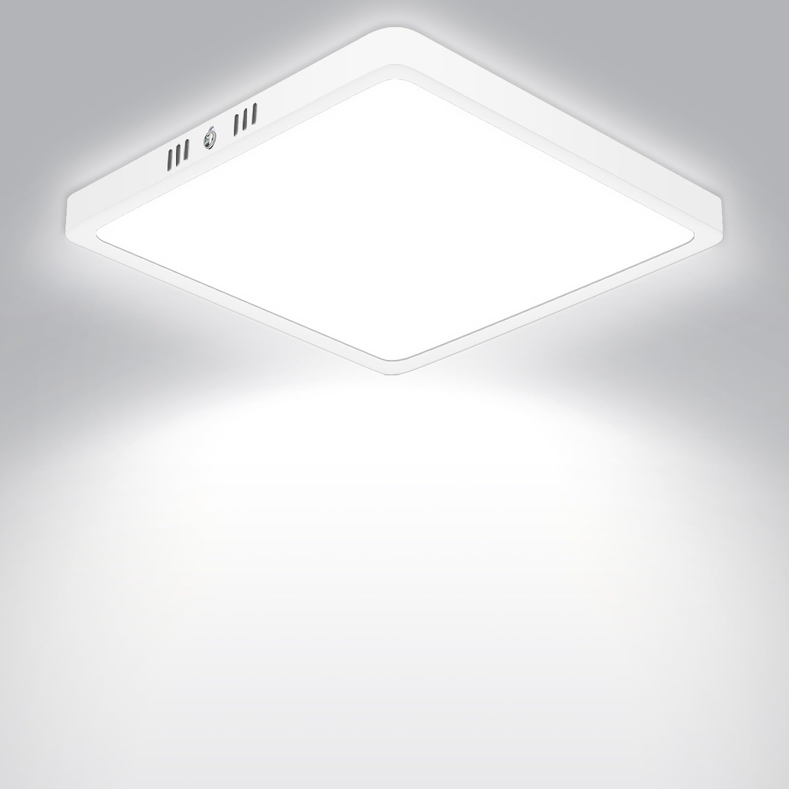 Seruno X Plafon LED Techo 18W 1800LM, IP44 Lámpara Techo Delgada 6500K Blanco Frío 1 Pack