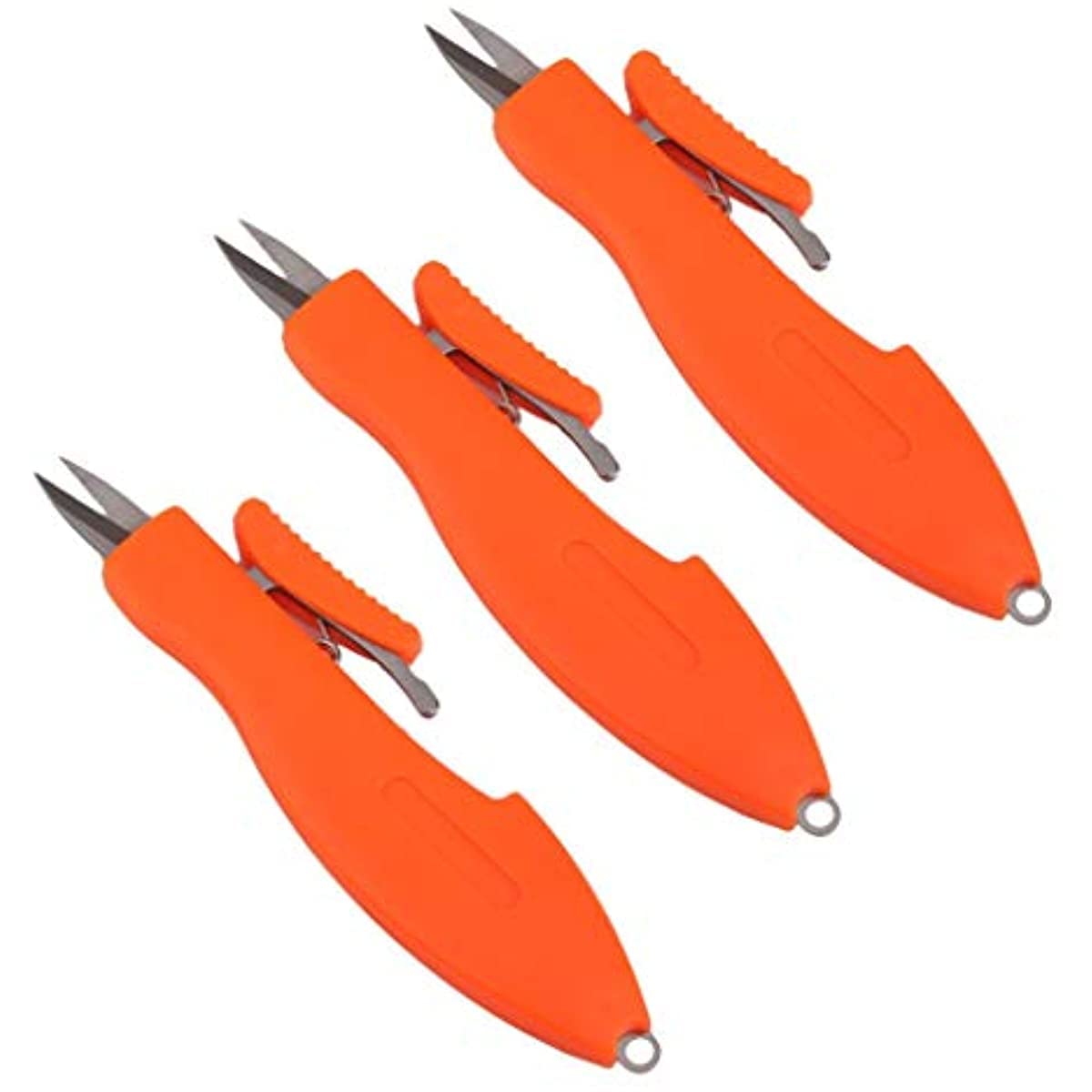 INVEES 3pcs Retractable Pocket Fishing Scissors Snips Braid Line Cutter for Fishing Hiking Camping