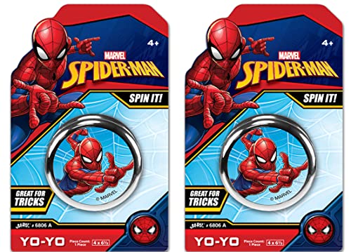 JA-RU Marvel Avengers Toys YoYo Toy (2 Units Spiderman) Spid-6806-2s