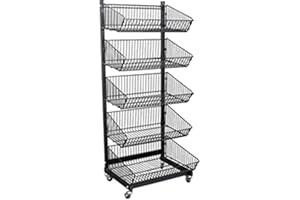 5-Tier Wagon Display for Convenient Snack Organization