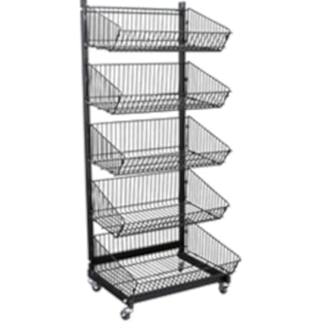 5-Tier Wagon Display for Convenient Snack Organization