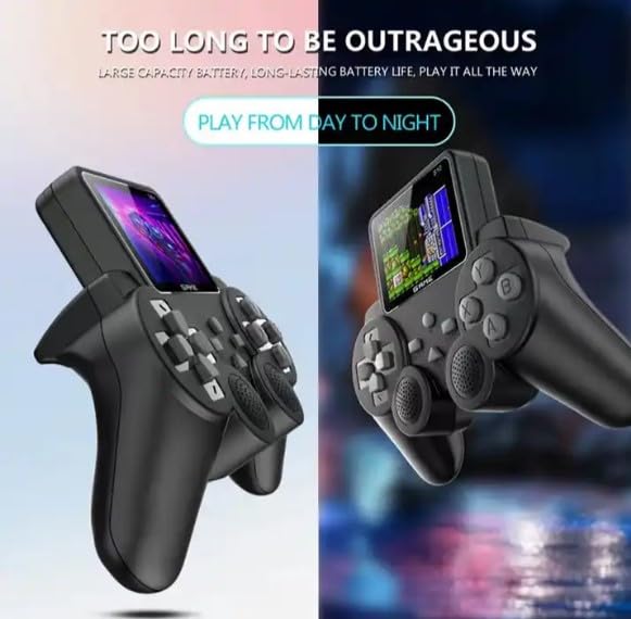 New-World-S10-Handheld-Game-ConsoleClassic-Retro-Video-Gaming-Player-Colorful-LCD-Screen-USB-Rechargeable-Portable-Game-Console-with-520-in-1-Classic-Old-Games-Best-Toy-Gift-for-Kids-Black