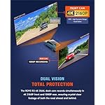ROVE R2-4K DUAL Dash Cam Front and Rear, STARVIS 2 Sensor, FREE 128GB Card Included, 5G WiFi - up to 20MB/s Fastest Download Speed with App, 4K 2160P/FHD Dash Camera for Cars, 3" IPS, 24H Parking Mode - Image 3
