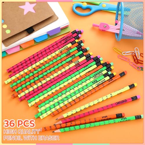 Set de 136 piezas con lápices de lenguaje de señas Affrolling miniatura 4