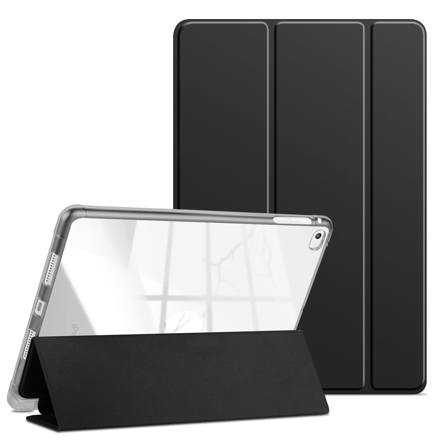 Smart Custodia Magnetica Per IPad 9.7 5a/6a Generazione - Cover Sottile In Pelle Sintetica Con Supporto E Sveglia Auto (Blu) - 3