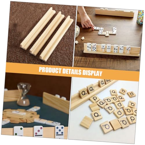 Base de Madera para Fichas de Mahjong y Cartas 6 Piezas miniatura 7
