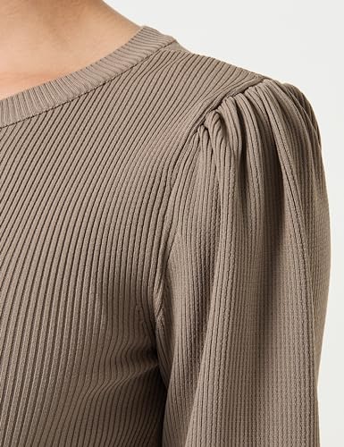 ONLY Damen Onlsally L/S Puff KNT Noos Pullover, Walnut,XS – Ansicht 4
