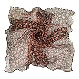 ELEGANTES DESIGN -FAIRYGATE Seidentuch Damen, Wunderbar zartes und angenehm zu tragendes Material / herrlich leichte Qualität, Wunderschöner Damen Schal mit modischem Muster und traumhaften Farbkombinationen, Schal für Damen dem Design für die Unisex Größe ist für alle Altersgruppen von ausgelegt.