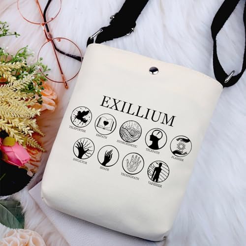 G2TUP Book Inspired Gift Exillium Crossbody Bag Reader Shopping Bag Bookish Gift Reader Travel Bag2