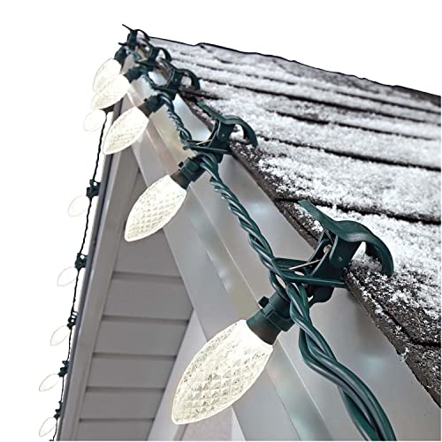 Noma Quick-Clip Customizable Holiday String Lights, 100 LED Bulbs, 66.8ft Long, Warm White