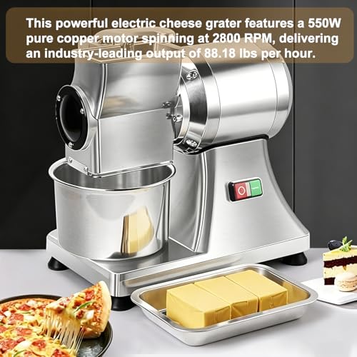 Rallador eléctrico de queso 550W 2800 RPM comercial miniatura 2