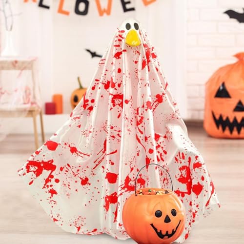 Décoration d'Halloween canard effrayant de 58 cm pour table