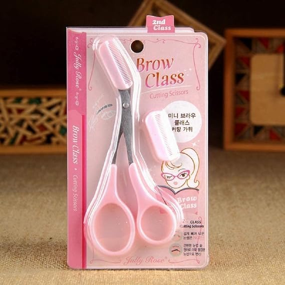 Image of Women Mini Brow Class Easy-to-use Eyebrow Trimmer with Comb Cutting Scissors