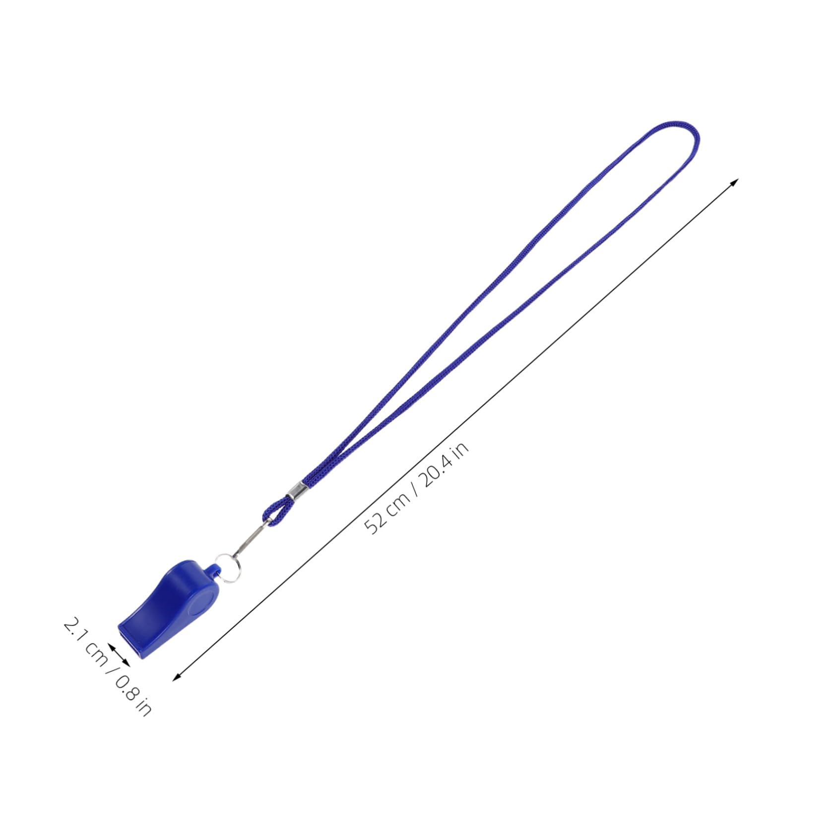 Mikikit 36 Piezas Silbatos Plásticos con Cuerda Sonido Fuerte y Silbato de Emergencia para Senderismo Camping Deportes y Actividades Color Azul