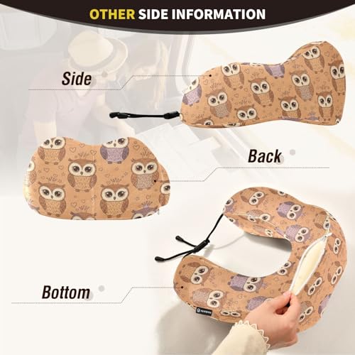 Almohada de viaje con espuma viscoelástica ajustable miniatura 5