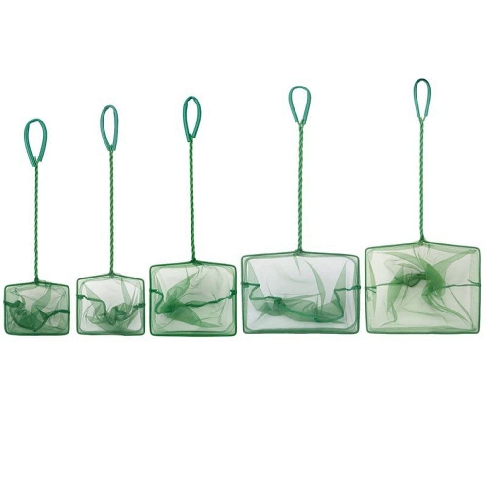 Amazon.com: Aquarium Fish Net Fine Quick Catch Mesh Nylon Fishing Catch Nets  with Plastic Handle for Fish Tank Mesh Nets Scoop Tank Accessory(12nch) :  Pet Supplies