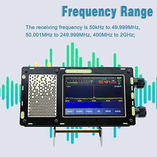 Latest V3 1.10D Sdr Malachite Firmware Enhanced, 50Khz-2Ghz Dsp Sdr Receiver With Expansion Board To Support Dual Antennas, 3.5 Inch Touchscreen Shortwave Radio Receiver With Aluminum Alloy #TOP3