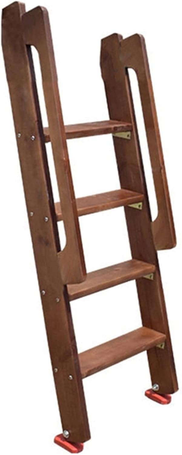 Replacement Bunk Bed Ladder with Adjustable Feet, Retro