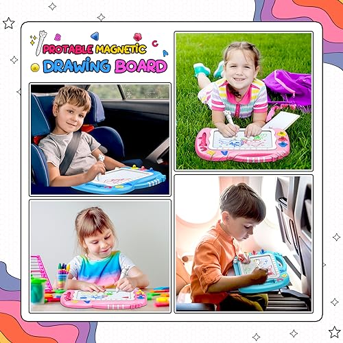 Giocattoli Bambina 1 2 3 Anni, Lavagna Magnetica