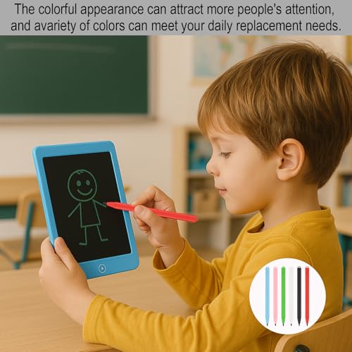BOULESENM 6PCS LCD Schreibtafel Stift, Ersatzstift Stift für LCD-Schreibtafel, LCD Tafel Stift, Writing Board Pens, Schreibtafel pens für LCD, Geeignet für LCD-Schreibtabletts Farbe