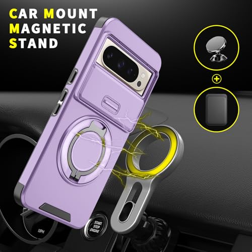Coque Google Pixel 10 antichoc violette protection appareil photo avec support rigide - 6