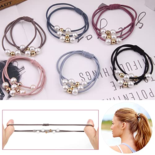 通用 MoK 12 Pezzi Finte Corda per Capelli con Perle