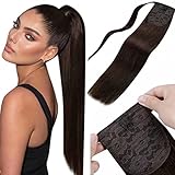 【Adatto a qualsiasi occasione 】 LaaVoo marrone coda capelli extension è perfetto per incontri, uso quotidiano, feste, concerti, matrimoni, sport, vacanze... Sano con lucentezza naturale dei capelli, e cambiare il vostro taglio di capelli per essere energico e ordinato.