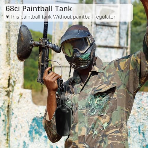 DOT 68/4500 Paintball Tank,68ci hpa Tank,pcp Tank 4500 psi,Paintball co2 Tank 5/8-18UNF Thread Paintball/pcp air Tank Carbon Fiber Tank(Only Tank Without hpa Regulator)